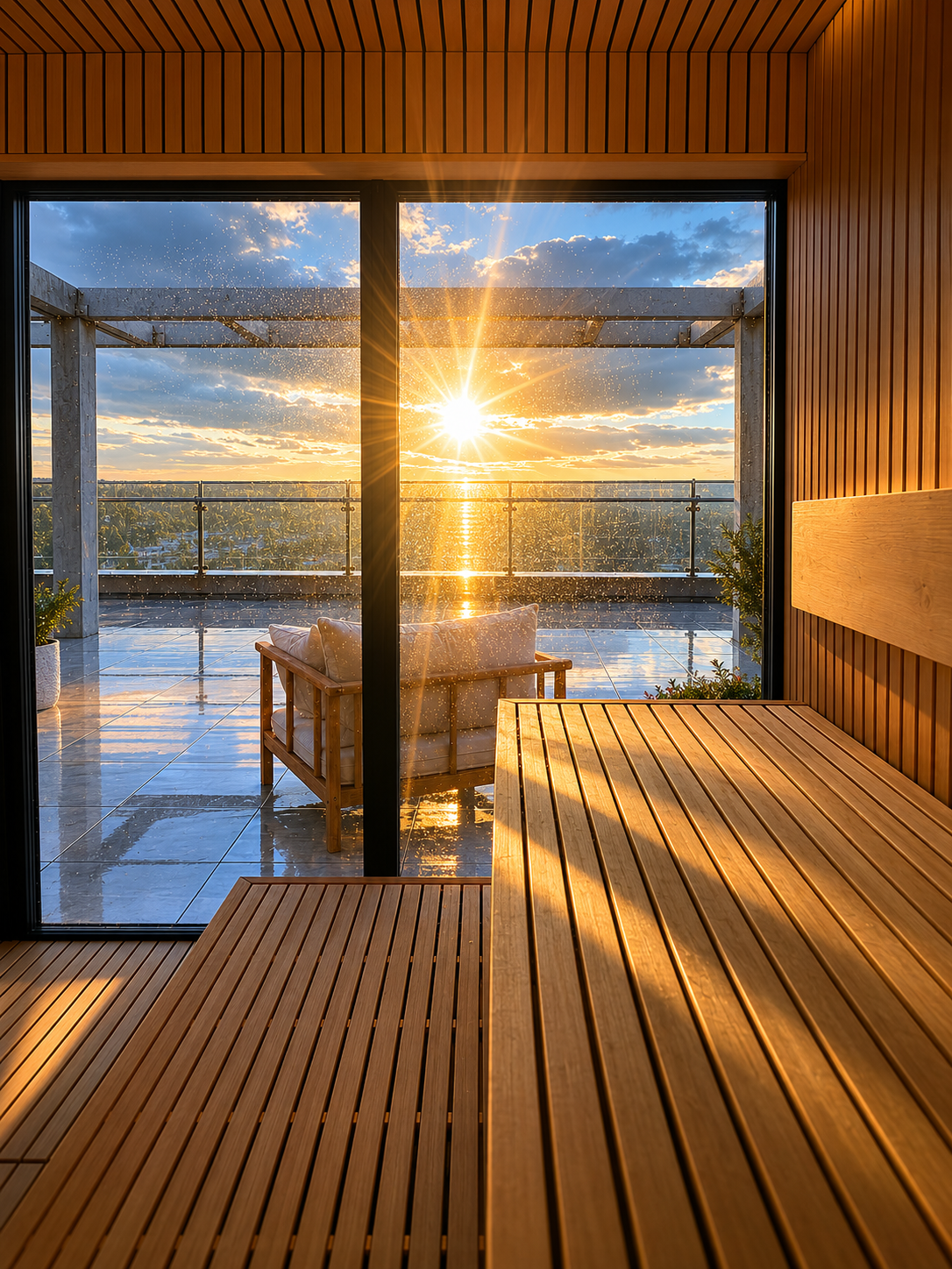 SPA sauna ant stogo
